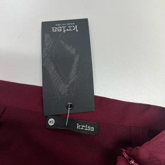 krisa Layered Lace Up Pencil Skirt in Cranberry REVOLVE NEW With Tags Size XS - Picture 3 of 10